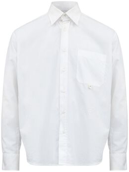 MM6 Maison Margiela: Рубашка с воротником 