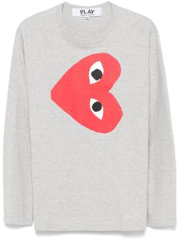 Comme Des Garçons Play: Футболка  Heart с принтом