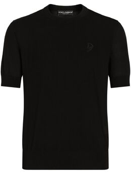 Dolce & Gabbana: Чёрная футболка  T