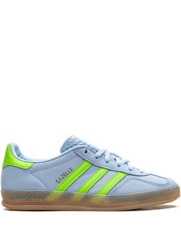 adidas: Голубые кроссовки  Gazelle Indoor