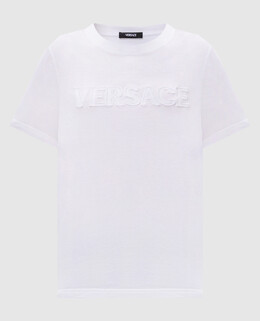 Versace: Белая футболка 