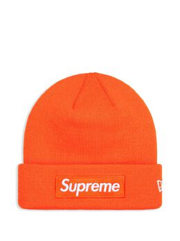 Supreme: Оранжевая шапка  Box Logo