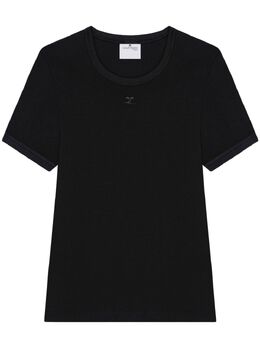 Courrèges: Чёрная футболка 