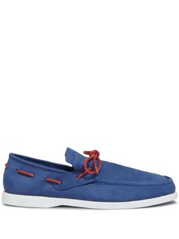 Marni: Голубые мокасины 