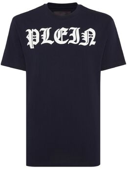 Philipp Plein: Синяя футболка  Gothic