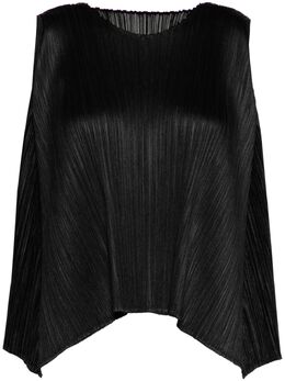 Pleats Please Issey Miyake: Чёрный топ 