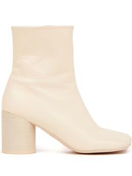 MM6 Maison Margiela: Белые ботинки 