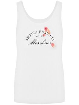 Moschino: Майка с принтом 