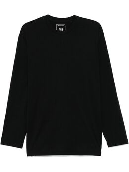 Y-3: Чёрная футболка 