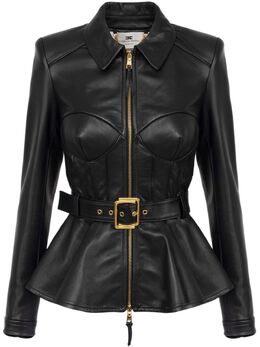 Elisabetta Franchi: Кожаная куртка 