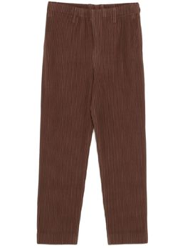 Homme Plissé Issey Miyake: Коричневые брюки 