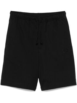 Y-3: Чёрные шорты  Terry