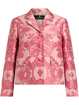 ETRO: Куртка с растительным принтом 