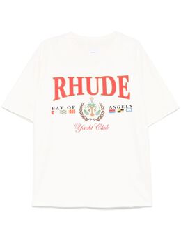 RHUDE: Футболка с принтом 