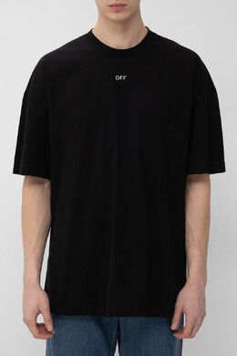 Off-White: Чёрная футболка 