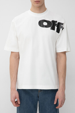 Off-White: Белая футболка 