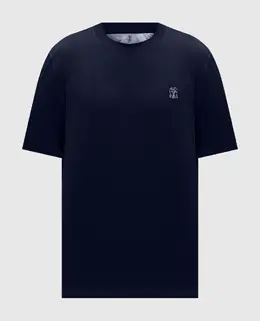 Brunello Cucinelli: Синяя футболка 