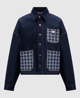 AMIRI: Синяя куртка 