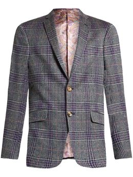 ETRO: Светлые пиджаки  Prince of Wales