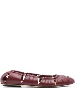 Chloé: Прозрачные балетки 