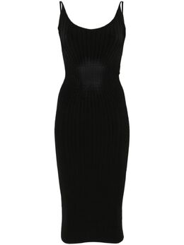Mugler: Трикотажное платье 