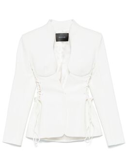 Mugler: Белая куртка 