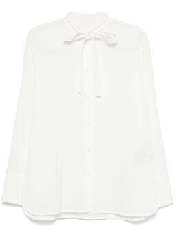 Jil Sander: Рубашка с бантом 