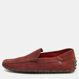 Tod's: Бордовые мокасины 
