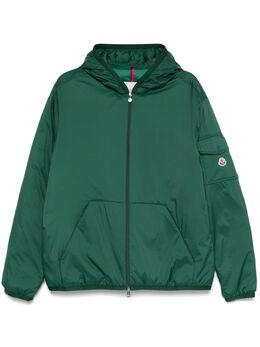 Moncler: Зелёная куртка 