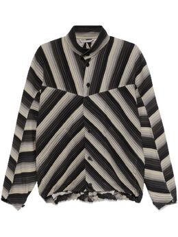 Homme Plissé Issey Miyake: Куртка в полоску 