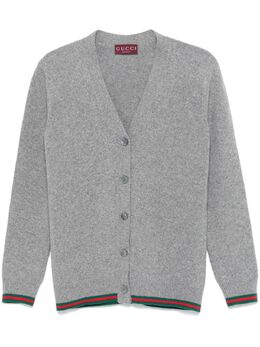 Gucci: Кардиган  Web в полоску