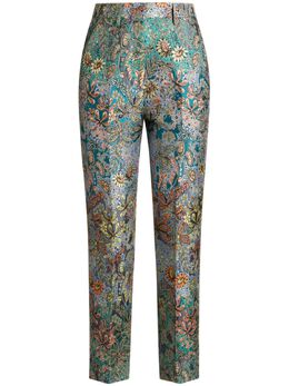 ETRO: Брюки с растительным принтом 