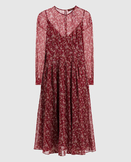 Max Mara: Бордовое платье 