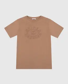 Dolce&Gabbana: Коричневая футболка 