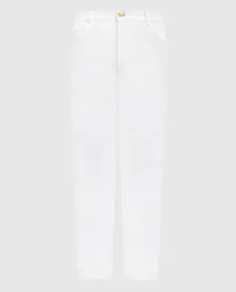 Balmain: Білі джинси 