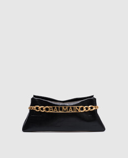Balmain: Чёрный клатч 
