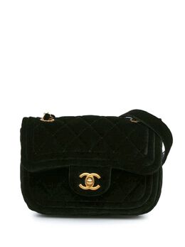 CHANEL Pre-Owned: Чёрная сумка через плечо 