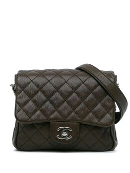 CHANEL Pre-Owned: Коричневая сумка через плечо 
