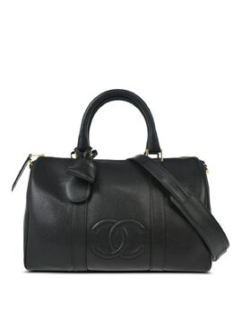 CHANEL Pre-Owned: Чёрная спортивная сумка 