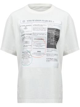 MM6 Maison Margiela: Футболка с принтом 