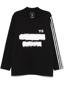 Y-3: Поло с длинным рукавом 