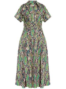 DVF Diane von Furstenberg: Зелёное платье 