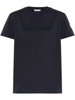 Moncler: Синяя футболка 