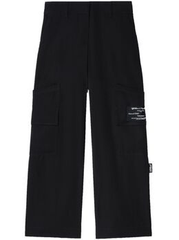 Off-White: Чёрные брюки 
