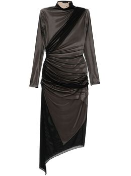 Mugler: Многослойное платье 