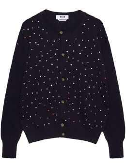 MSGM: Кардиган со стразами 