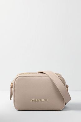 Valentino: Бежевая сумка 