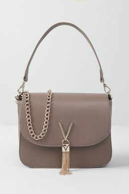Valentino: Бежевая сумка 