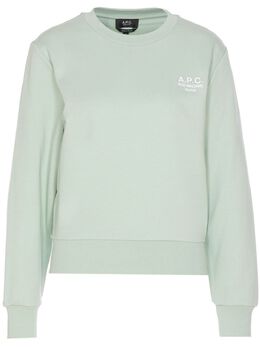 A.P.C.: Зелёный свитшот  Rue Madame