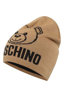 Moschino: Бежевая шапка 